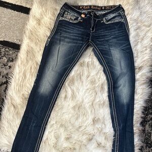 Rock Revival Women's Dark Blue Skinny Jeans